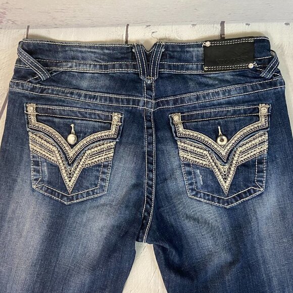 Vigoss The New York Capri Jeans Women's Size 6 (30 x 25) Mid Rise Embellished - Picture 6 of 15